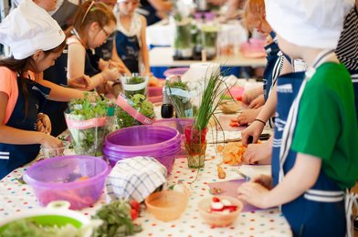 gemeinsames Kochen mit Kindern